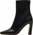 Ankle Boots for Women  Chunky Heel Square Toe Heeled Boots with Zipper Comfort Fall Winter Party Office Date Night Travel Casual Outfit