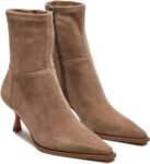 Women's Ankle Boots - Stiletto High Heel, Pointed Toe, Short, Side Zipper, Dress Boots - Elastic, Fashion, Trendy